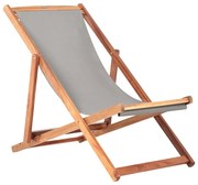 Szürke-natúr színű tömörfa kerti napozóágy Dionysus – Bonami Essentials