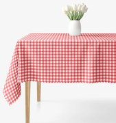 Goldea teflonos asztalterítő - piros kockás 80 x 80 cm