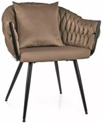 Nuvo Velvet étkezőszék sötétbézs