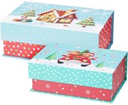 Cookieman  2 db-os karácsonyi doboz szett pöttyös