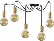 Mennyezeti függőlámpa csillár Pók Edison 5 Loft függesztett mennyezeti lámpa