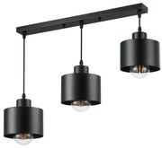 MAXLED Csillár zsinóron 3xE27/35W/230V fekete MX0240