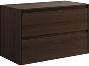 TRONDHEIM fürdőszobaszekrény 90 cm-es mosdóhoz, dió