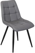 Szürke Eco-bőr Étkezőszék. MONZA