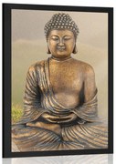 Poszter Buddha szobor meditáló helyzetben