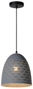 Lucide 43408/24/36 - Csillár zsinóron GALLA 1xE27/60W/230V szürke