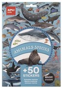 Matrica, újra felhasználható, 50 db, APLI Kids Stickers, tengeri állatok (LCA19428)