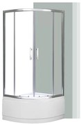 Spirit Deep 80x80 cm íves zuhanykabin zuhanytálcával