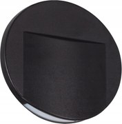 Lépcsővilágító LED-es lépcsőlámpa 3000K 15lm Kör Fekete Kanlux