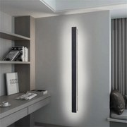 Led Fali lámpa Homlokzati IP65 Fali Fekete 100CM 32W Fehér Hideg