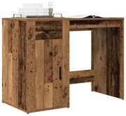 antik fa színű szerelt fa íróasztal 100 x 49 x 75 cm