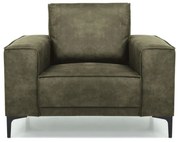 Zöld bőrutánzat fotel Copenhagen – Scandic