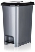 Banquet STEP pedálos szemeteskosár 40 l, szürke, 40 l