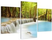 uay Mae Kamin vízesés képe erdőben (90x60 cm)