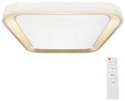 Milagro LED Dimmelhető mennyezeti lámpa QUADRO LED/38W/230V 3000-6000K fehér/arany + távirányító MI2005