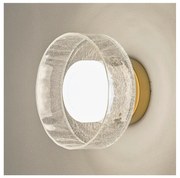 LED Fali lámpa LED/8W/230V 3000K arany/átlátszó