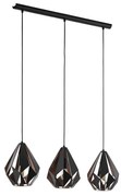 Eglo 49991 - Függeszték CARLTON 1 3xE27/60W/230V