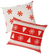 2 darab párnahuzat szett KARÁCSONYI SZARVAS ÉS FENYŐFA 40x50 cm