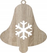 Karácsonyi gömbök karácsonyfadísz fa csengő 5db