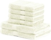 Bamby Ecru szett 2 db világosbézs fürdőlepedővel és 4 db törölközővel - DecoKing