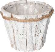 Virágcserép Fa Kéregvédő Fehér 17CM