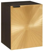 Fürdőszoba Székény polcokkal Fekete és Arany 38 x 33 x 48 cm