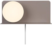 Nordlux - LILIBETH fali lámpa polccal 1xE14/25W/230V barna