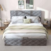 Ágy szoftverrel Ágy hidraulikus funkcióval 140x200cm szürke