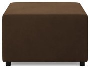 Zeus puff, szövet anyag, 70x70, barna