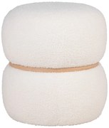 Fehér buklé puff Milford – House Nordic