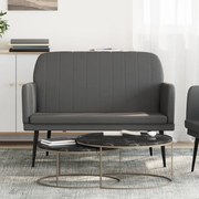 vidaXL szürke műbőr pad 107 x 80 x 81 cm