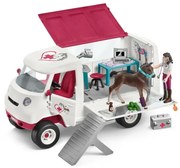 Schleich 42439 Mobil állatorvosi rendelő csikóval és állatgondozóval, új