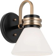 Kichler klasszikus fali lámpa farum fehér barna fekete elskl-farum1-bk-cpz IP44
