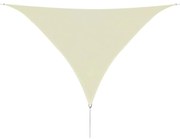 3,6x3,6x3,6 m háromszög alakú krém HDPE napernyő