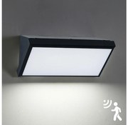 Brilagi - Kültéri LED fali lámpa TRIANGLE LED/20W/230V fekete, érzékelővel