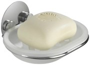 Fehér öntapadós műanyag szappantartó Turbo-Loc – Wenko