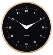 Karlsson 5995BK dizájner falióra, fekete, átmérő30 cm