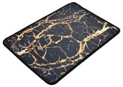 Fekete-aranyszínű fürdőszobai kilépő 60x40 cm Goldes - Foutastic