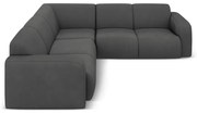 Sötétszürke sarokkanapé (variálható-L alakú) Molino – Micadoni Home