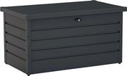 Outsunny Kültéri Tároló Fiók 311L Acél Tároló Trunk Kulccsal és Pneumatikus Pistonokkal Kerthez, Teraszhoz, Pádhoz 120x62x62 cm Sötét Szürke | Aosom