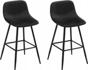 Woltu 2x bárszék háttámlával, lábtartóval