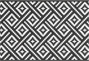 vidaXL fekete-fehér ARAKIL PP kültéri szőnyeg 160 x 230 cm