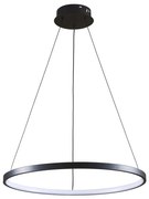 LED Csillár zsinóron LEA LED/20W/230V 4000K átm. 50 cm fekete