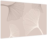 Kép - Bézs színű levelek N⁰6 (90x60 cm)