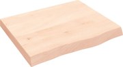 vidaXL kezeletlen tömör tölgyfa fali polc 60x50x(2-6) cm