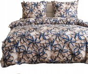 Ágynemű garnitúra 140x200 Pamut szatén 70x80 párnahuzat Puha Mintás