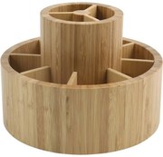 MSV Bambusz forgó kozmetikai tároló Isalys 20 x 15,3 cm