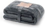 Mic sötétszürke mikroszálas takaró, 220 x 240 cm - DecoKing