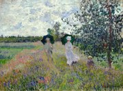 Reprodukció Promenade near Argenteuil (1873), Claude Monet