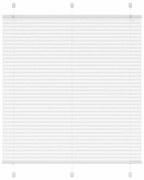 pliszírozott redőny Fehér 120x150cm szövetszélesség 119,4cm